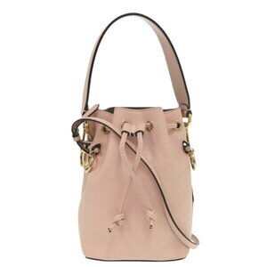 Fendi Montresor Leather Pink Handbag